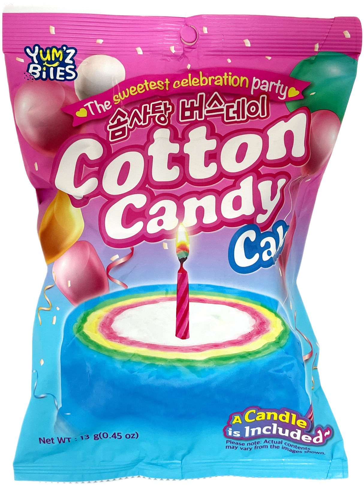 YUM'Z BITES COTTON CANDY CAKE (.45oz)