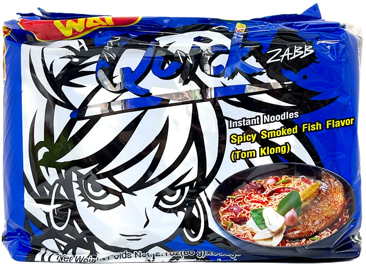WAI WAI QUICK ZABB NOODLE 5PK - SPICY SMOKED FISH