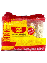 WAI WAI INSTANT NOODLES 5PK - PLAIN (7.93oz)