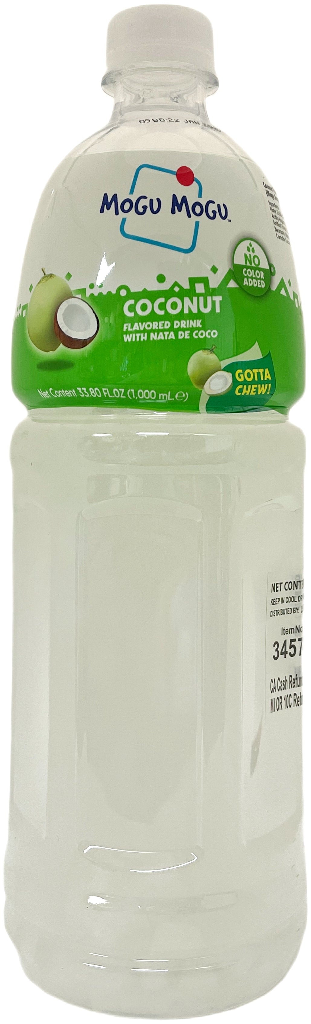 MOGU MOGU COCONUT JELLY DRINK - COCONUT (33.8oz)