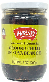 MAESRI GROUND CHILI IN SOYBEAN OIL (7oz)