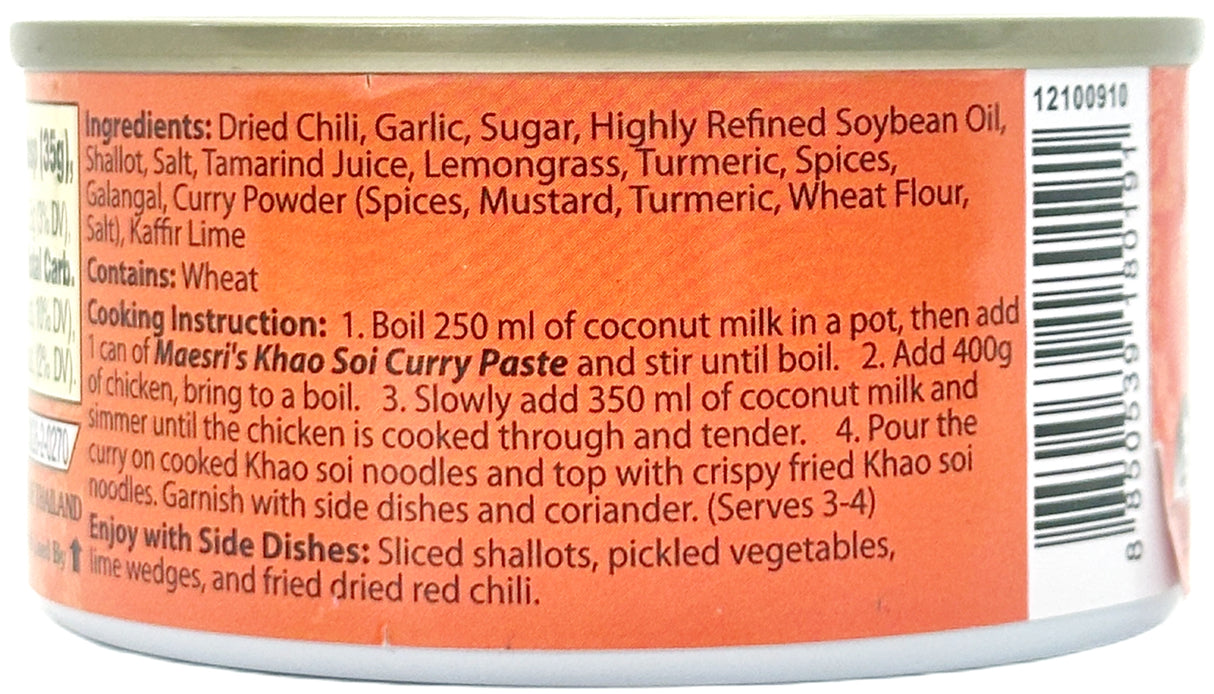 MAESRI KHAO SOI CURRY PASTE (4oz)