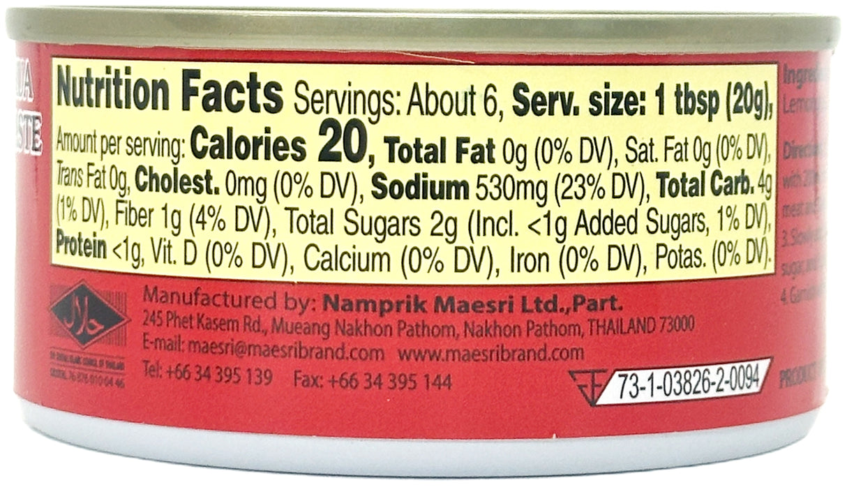 MAESRI KAENG KUA CURRY PASTE (4oz)