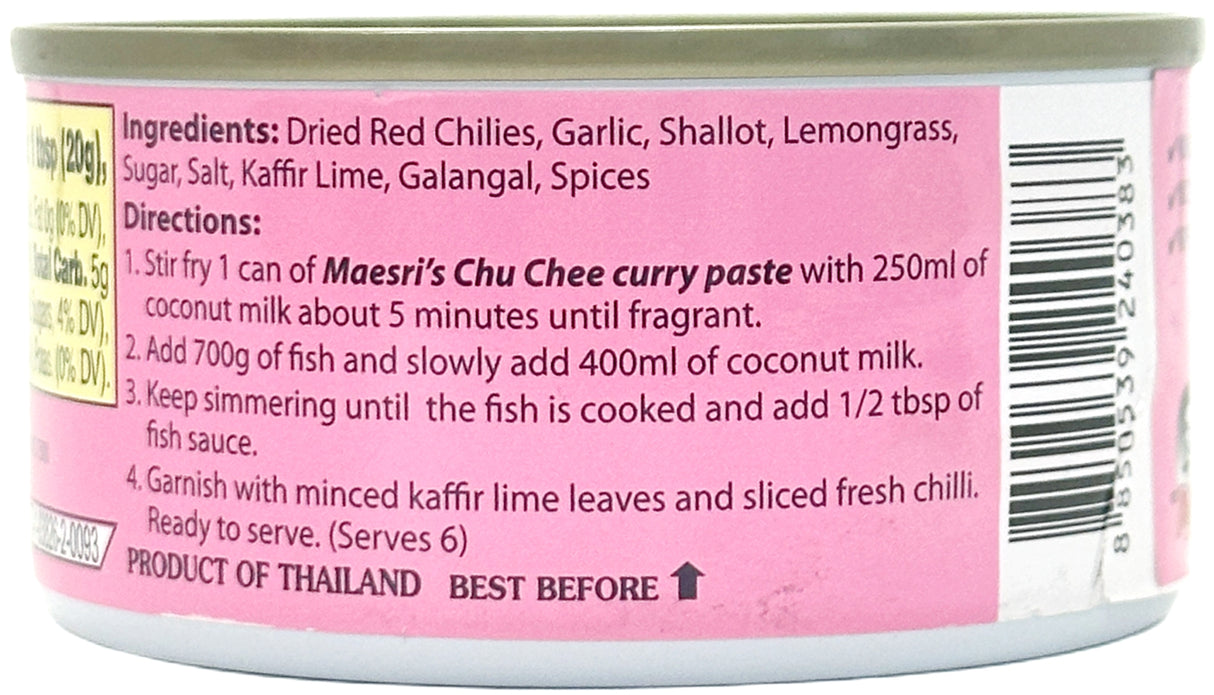 MAESRI CHU CHEE CURRY PASTE (4oz)