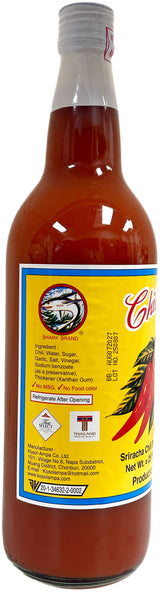 SHARK BRAND SRIRACHA CHILI SAUCE - MEDIUM HOT (25oz)