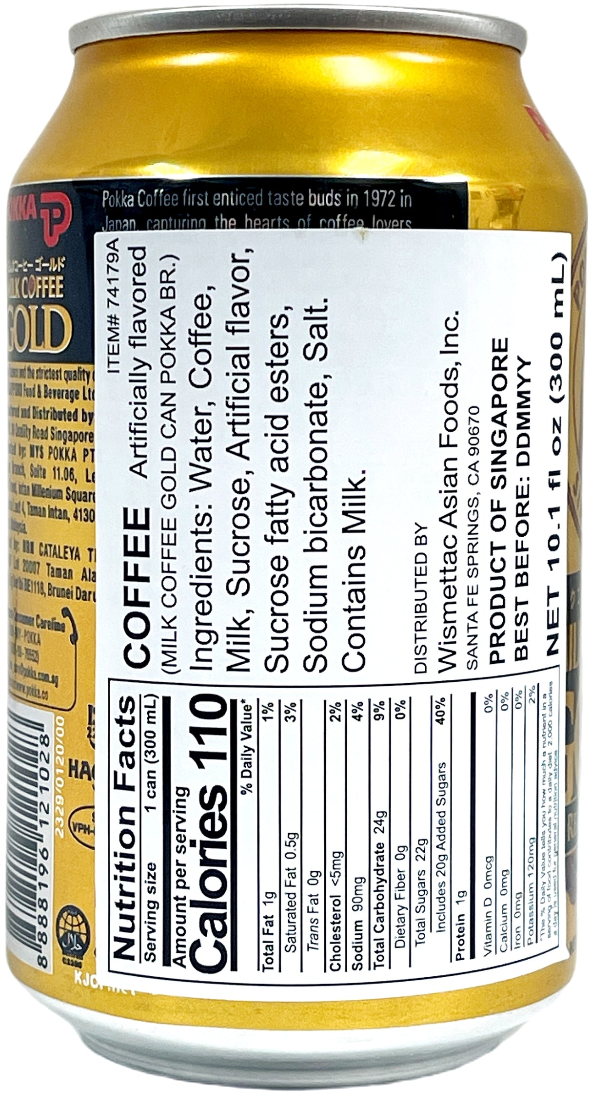 POKKA GOLD MILK COFFEE (10.1oz)