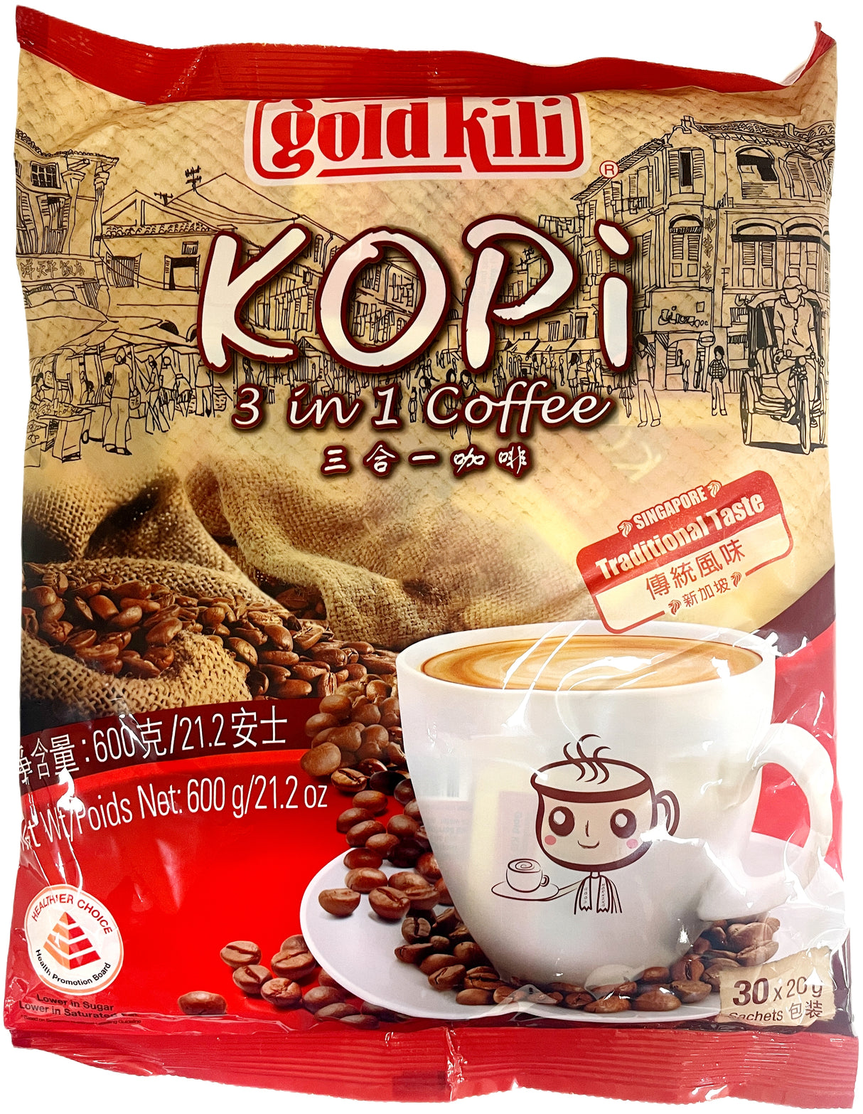 GOLD KILI KOPI 3-IN-1 INSTANT COFFEE 30PK