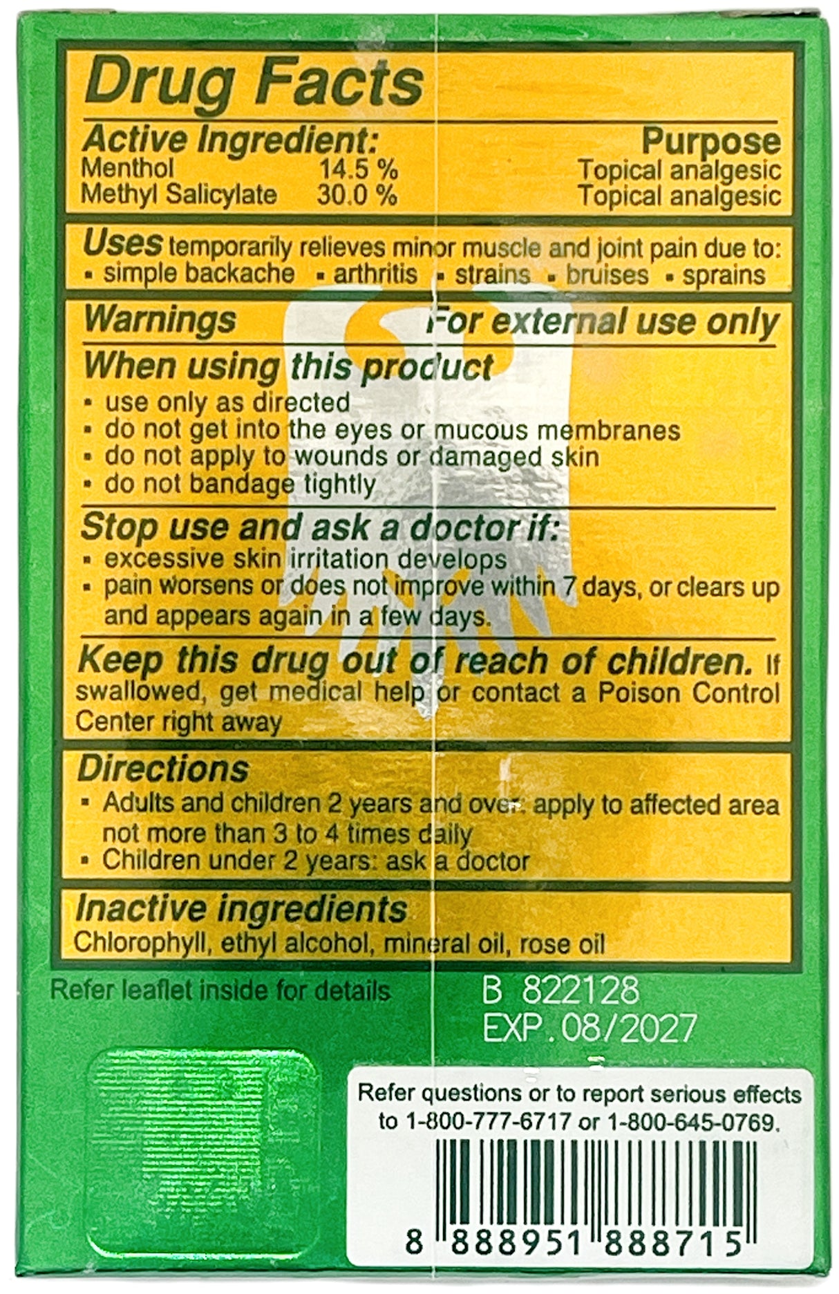 EAGLE BRAND MEDICATED PAIN RELIEF OIL (.8oz)