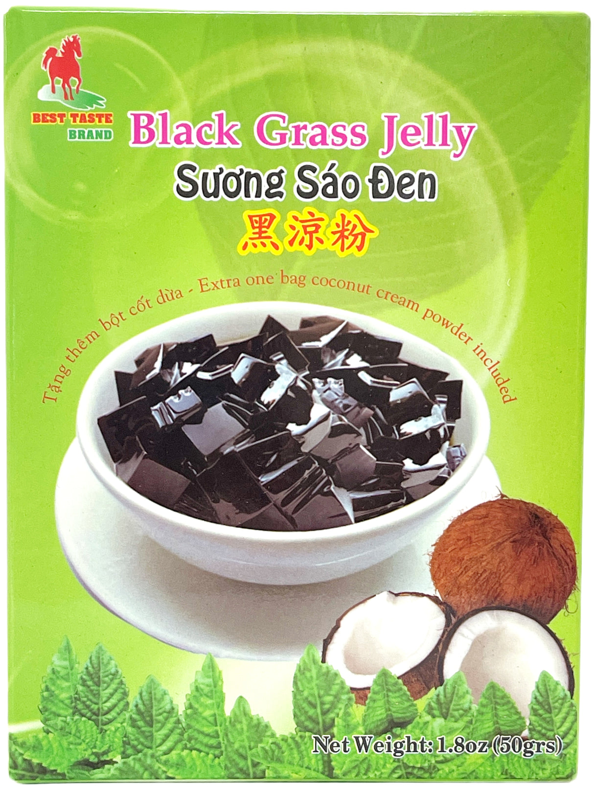 BEST TASTE BLACK GRASS JELLY MIX (1.8oz)