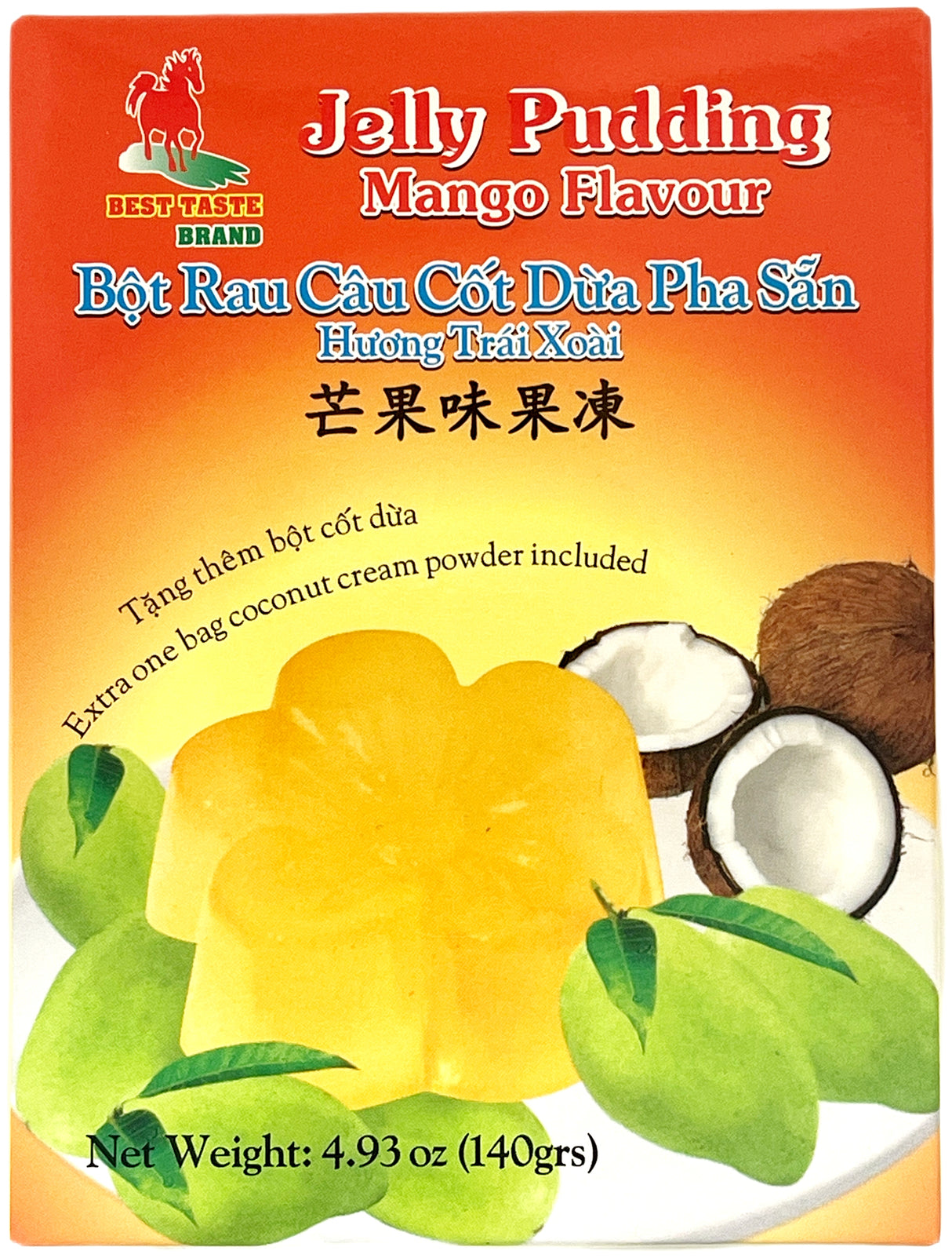 BEST TASTE JELLY PUDDING MIX - MANGO (4.93oz)