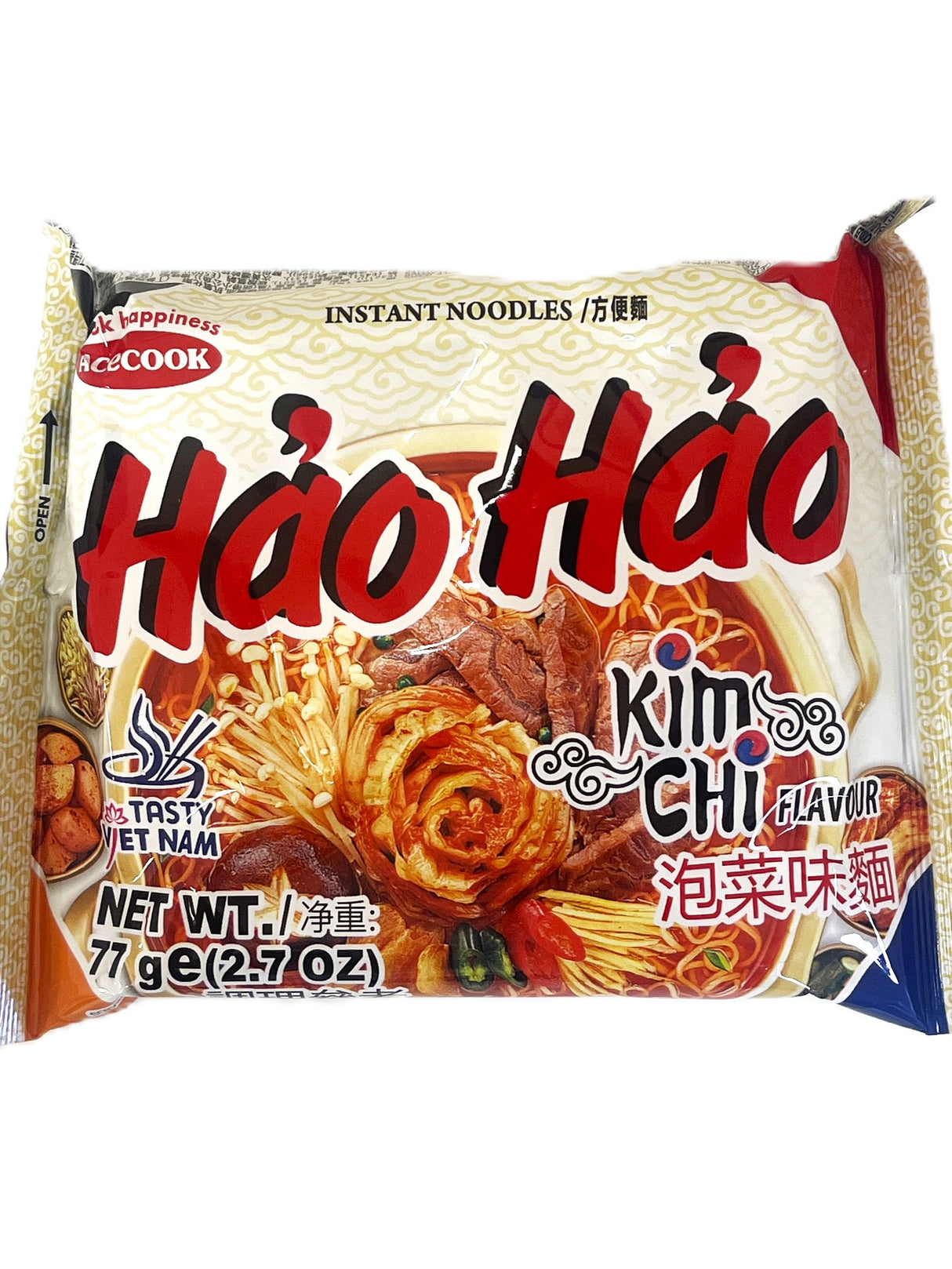 ACECOOK HAO HAO INSTANT NOODLE - KIMCHI (2.7oz)