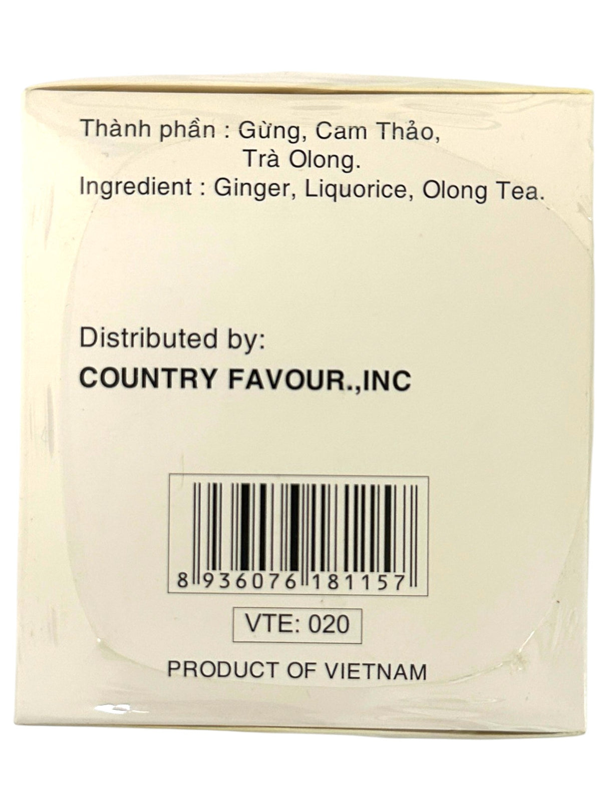 BEST TASTE SUGAR-FREE GINGER TEA 20CT