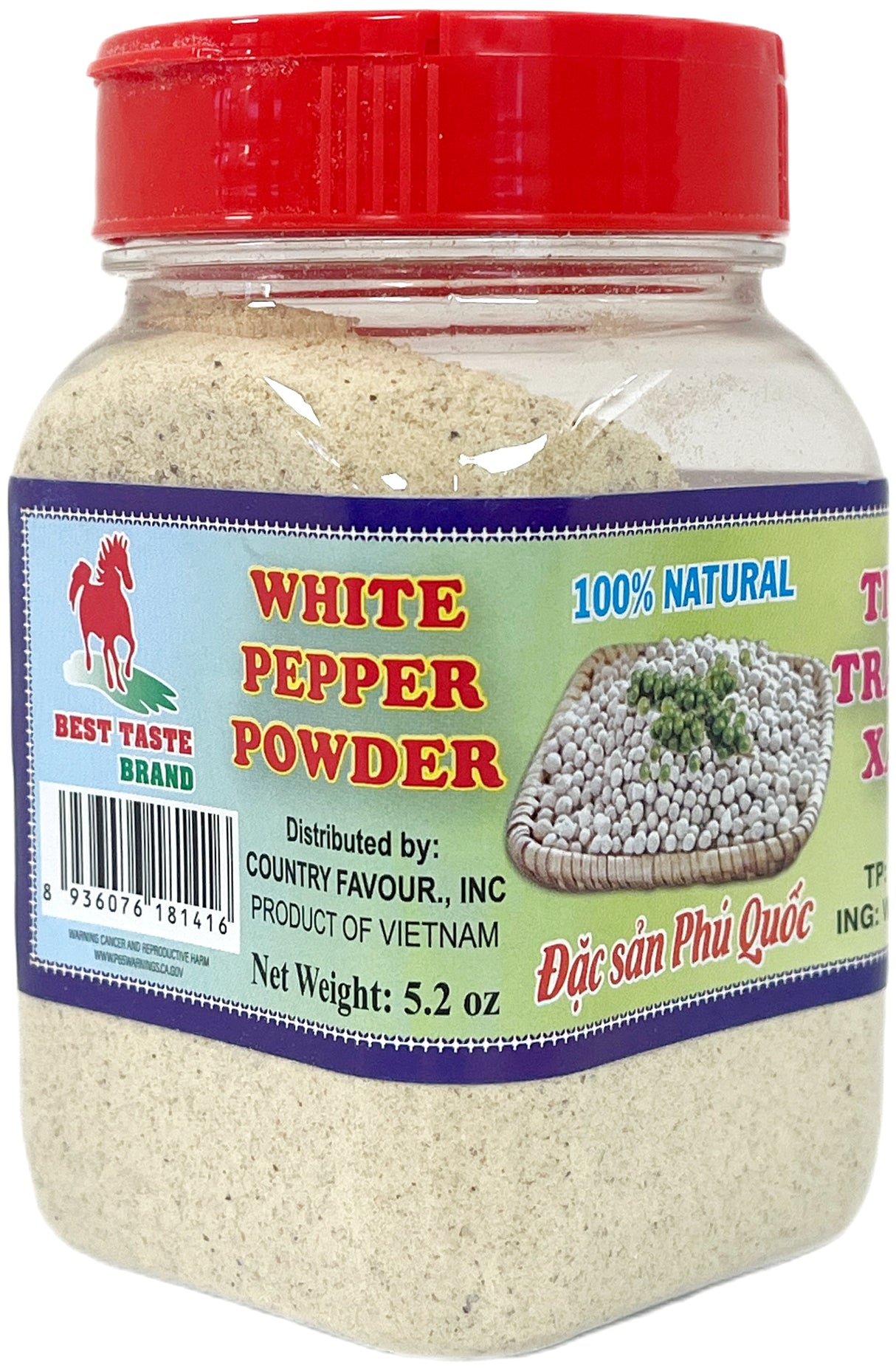 BEST TASTE WHITE PEPPER POWDER (5.2oz)