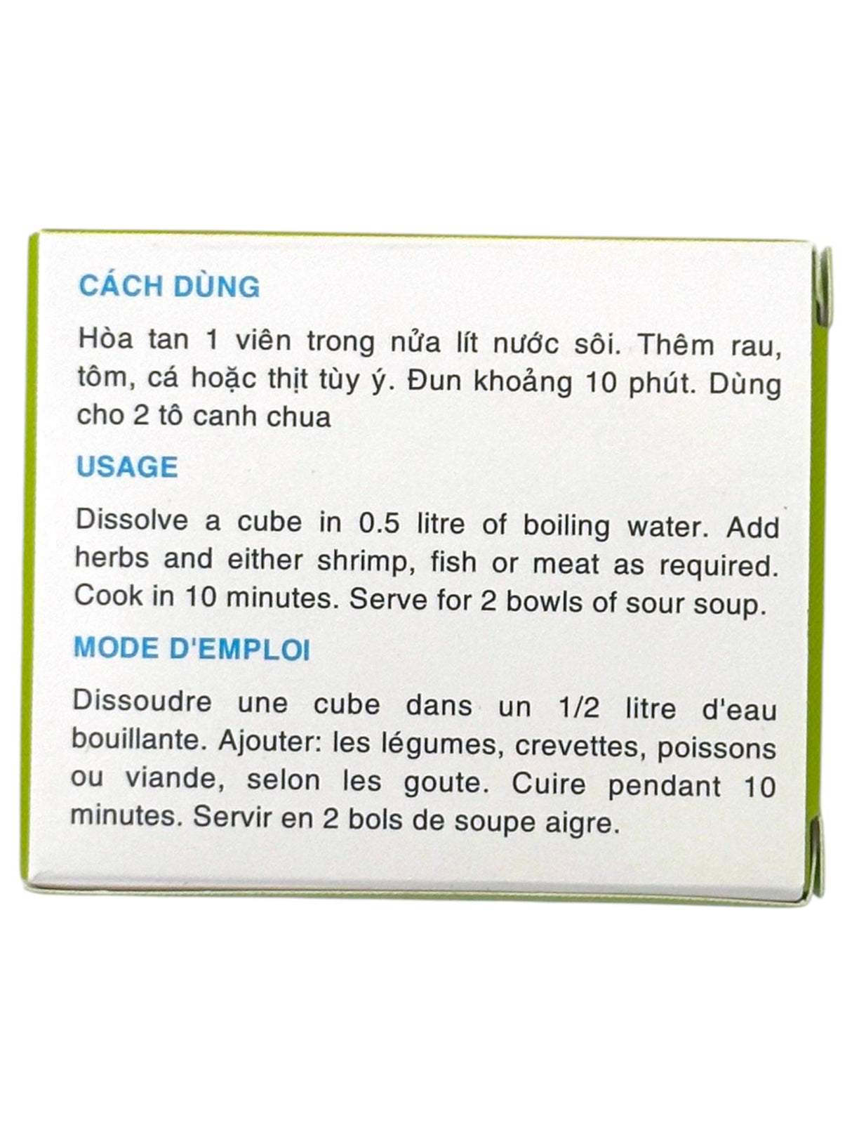 BAO LONG CANH CHUA SOUR SOUP SEASONING 4PK (2.64oz)