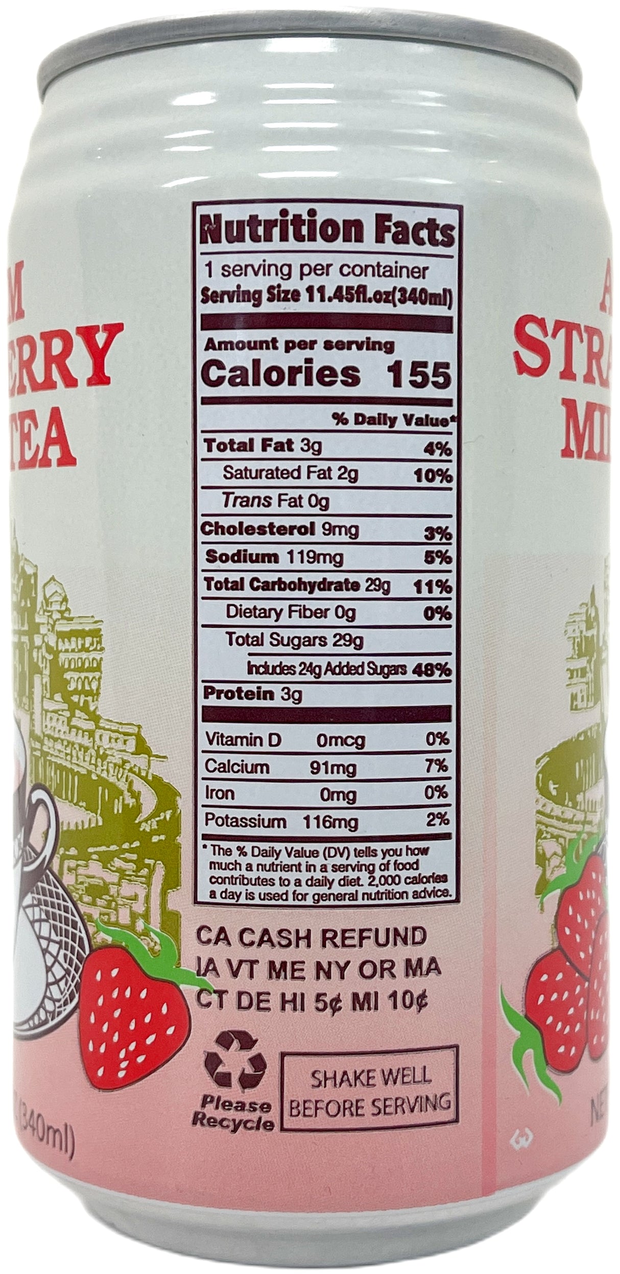 TEA5 ASSAM STRAWBERRY MILK TEA (11.45oz)