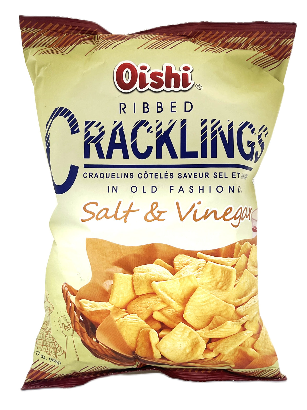 OISHI CRACKLINGS - SALT & VINEGAR (3.17oz)