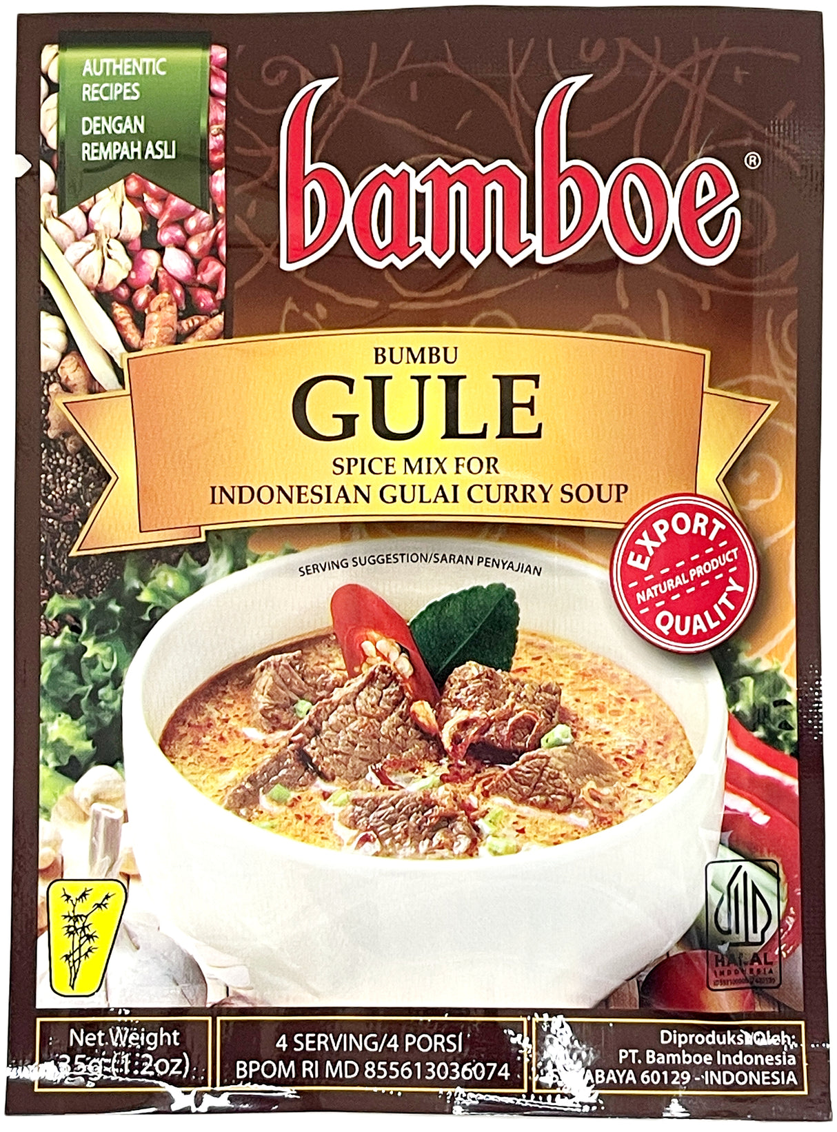 BAMBOE SPICE MIX - GULE CURRY SOUP (1.2oz)