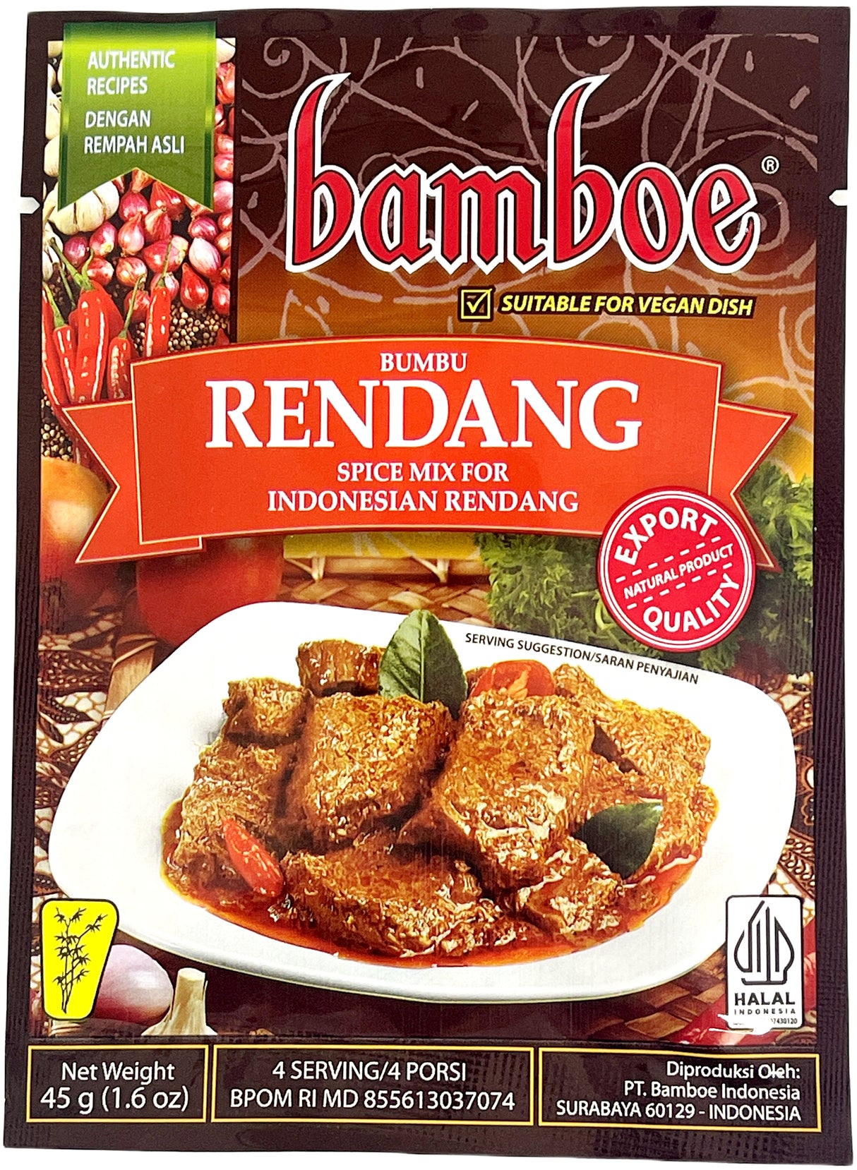 BAMBOE SPICE MIX - RENDANG (1.6oz)