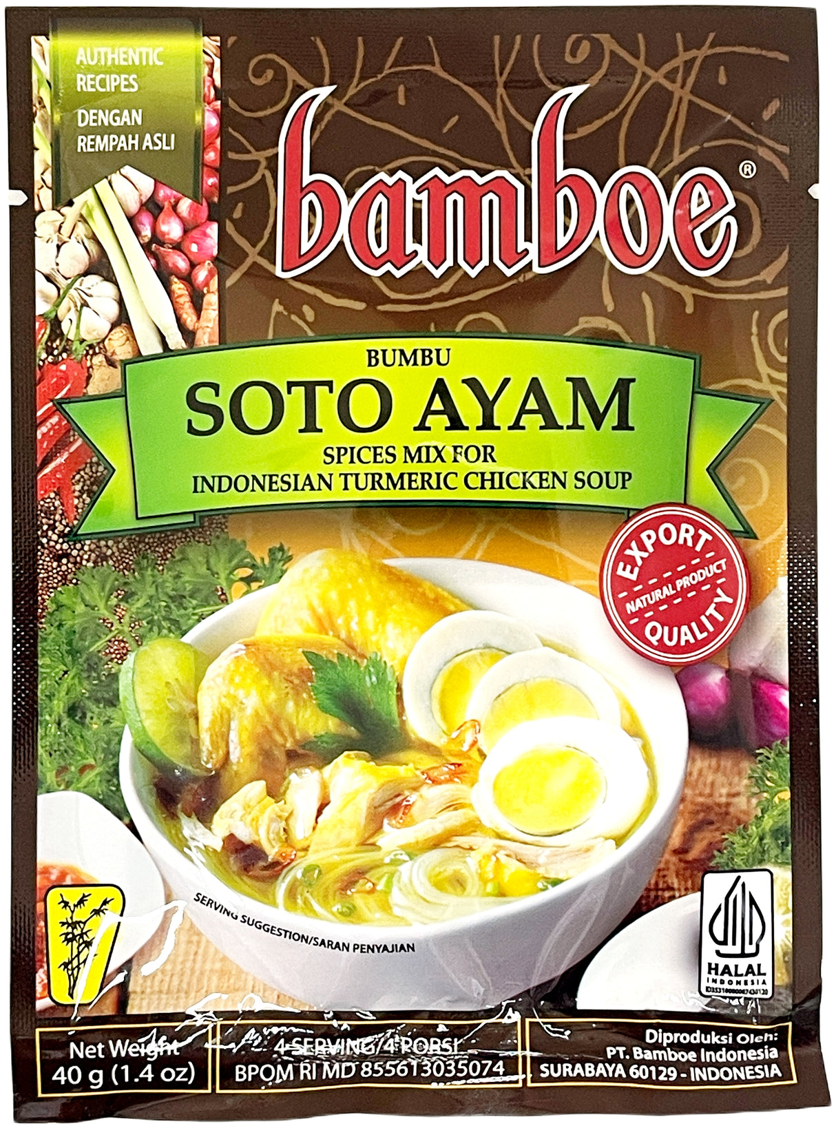 BAMBOE SPICE MIX - SOTO AYAM (1.4oz)