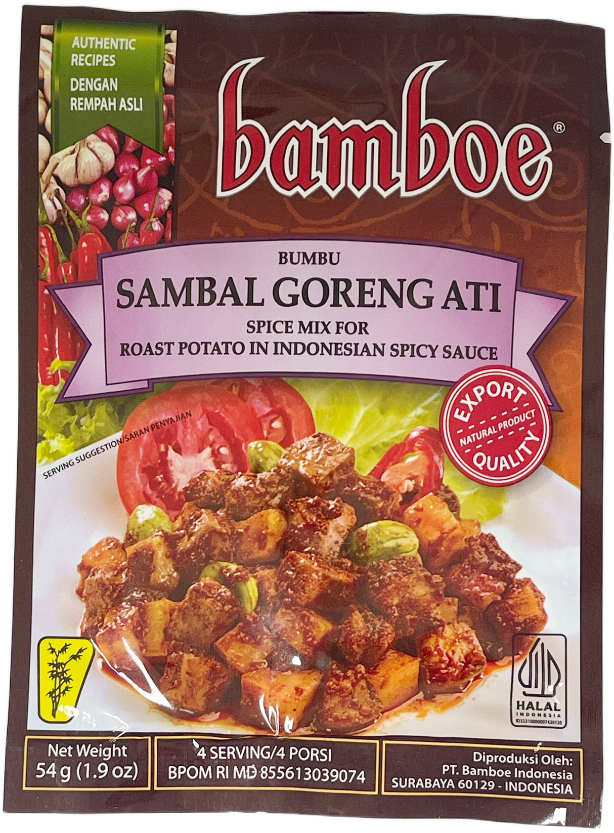 BAMBOE SPICE MIX - SAMBAL GORENG ATI (1.9oz)