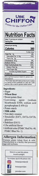 PONDAN UBE CHIFFON CAKE MIX (14.1oz)