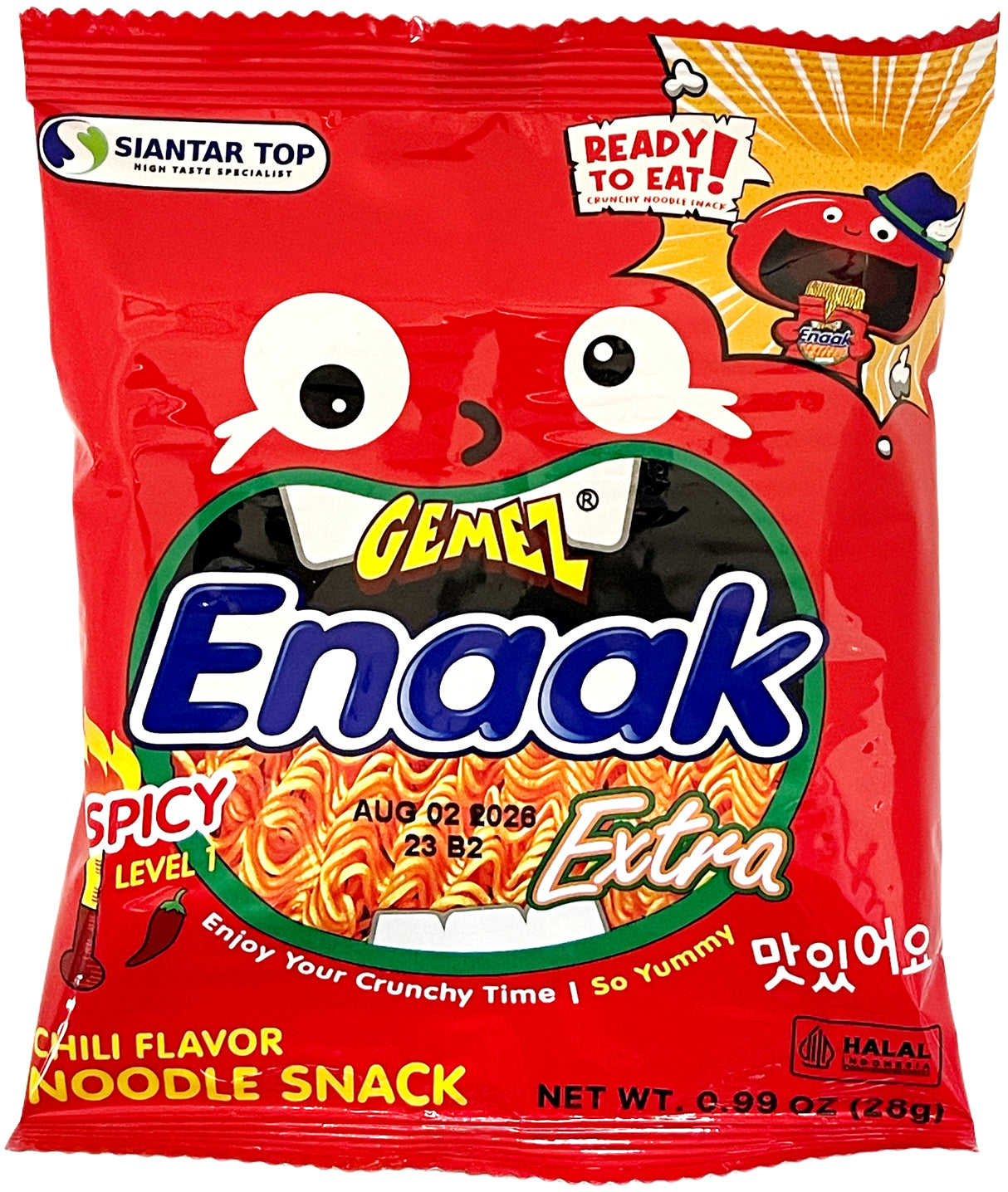 GEMEZ ENAAK NOODLE SNACK - CHILI (.99oz)