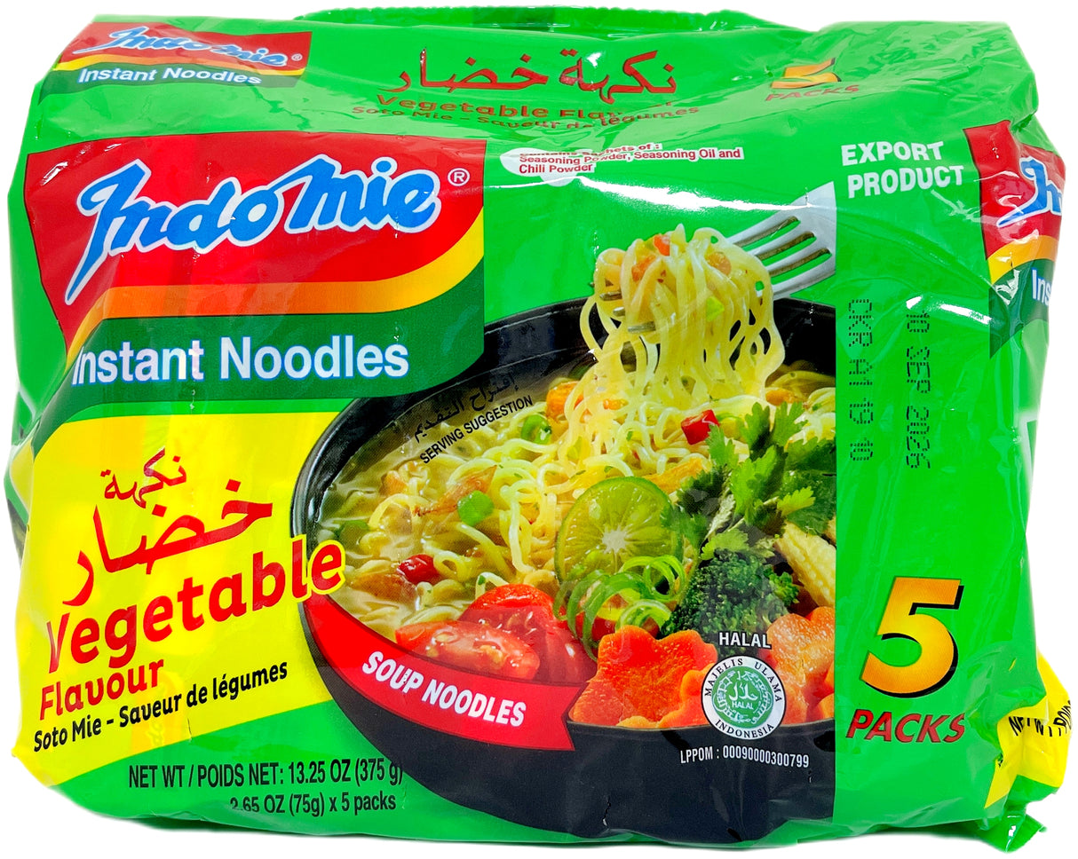 INDOMIE INSTANT SOUP NOODLE 5PK - VEGETABLE