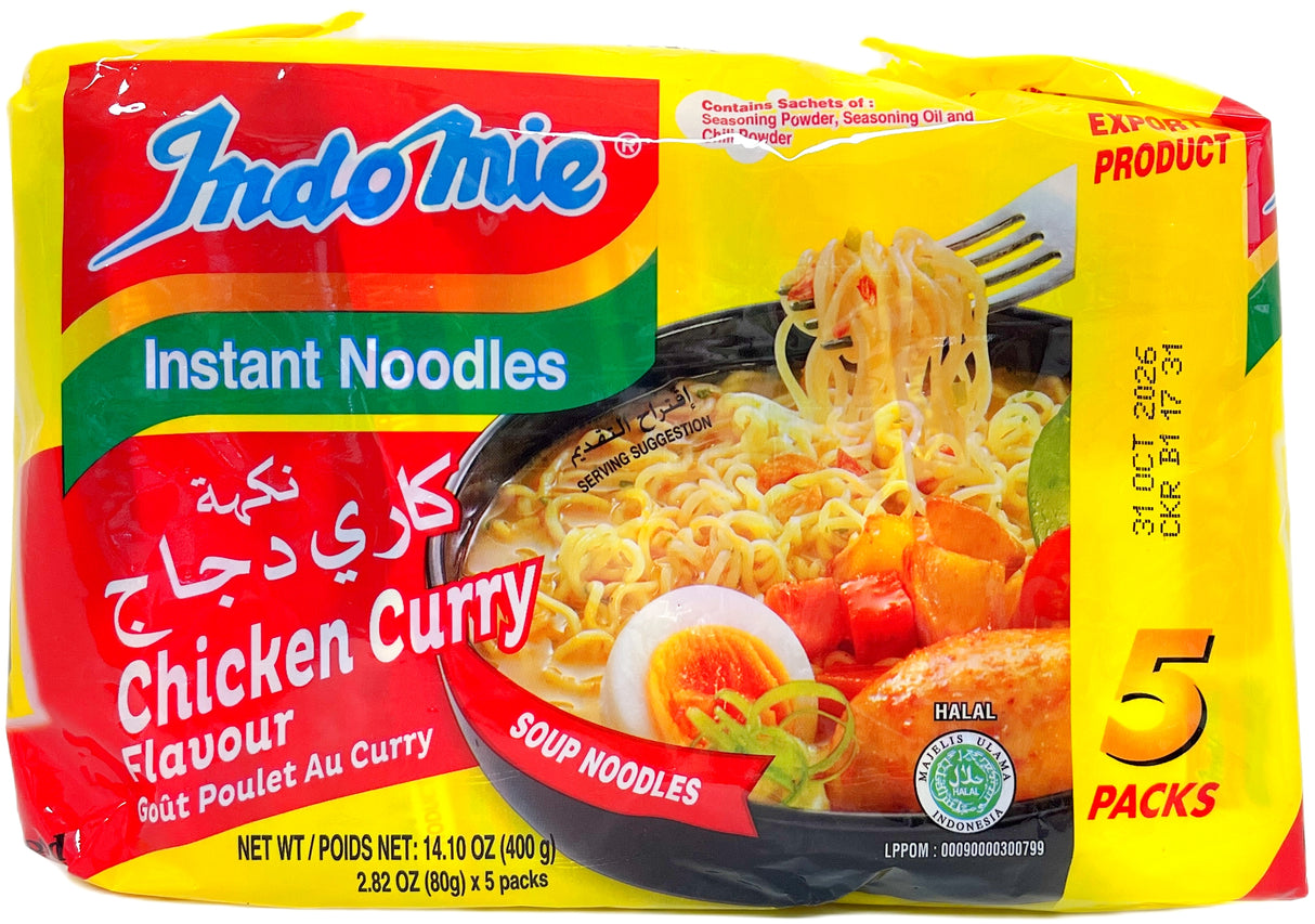 INDOMIE INSTANT SOUP NOODLE 5PK - CHICKEN CURRY