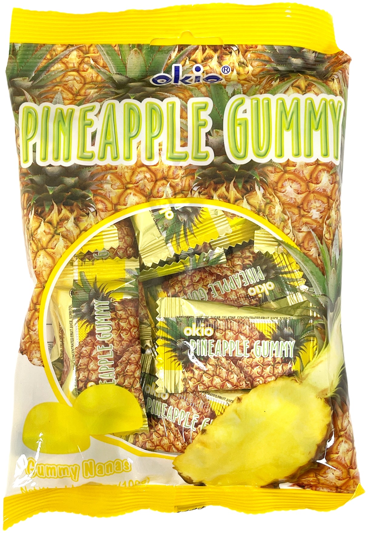 OKIO GUMMY CANDY - PINEAPPLE (3oz)