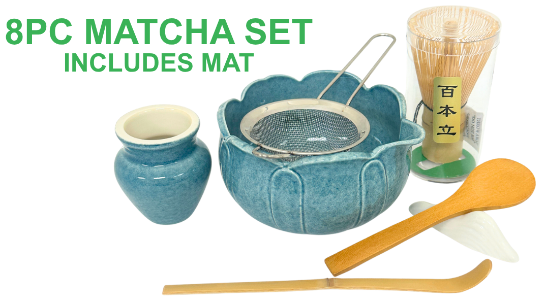 8PC CERAMIC MATCHA SET