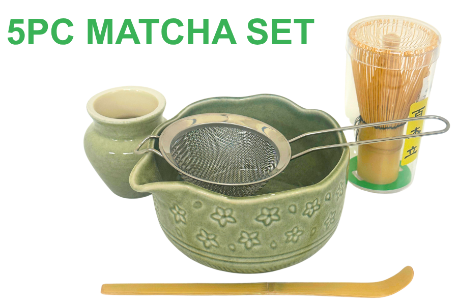 5PC CERAMIC MATCHA SET