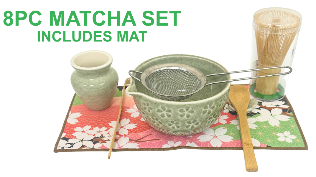 8PC CERAMIC MATCHA SET