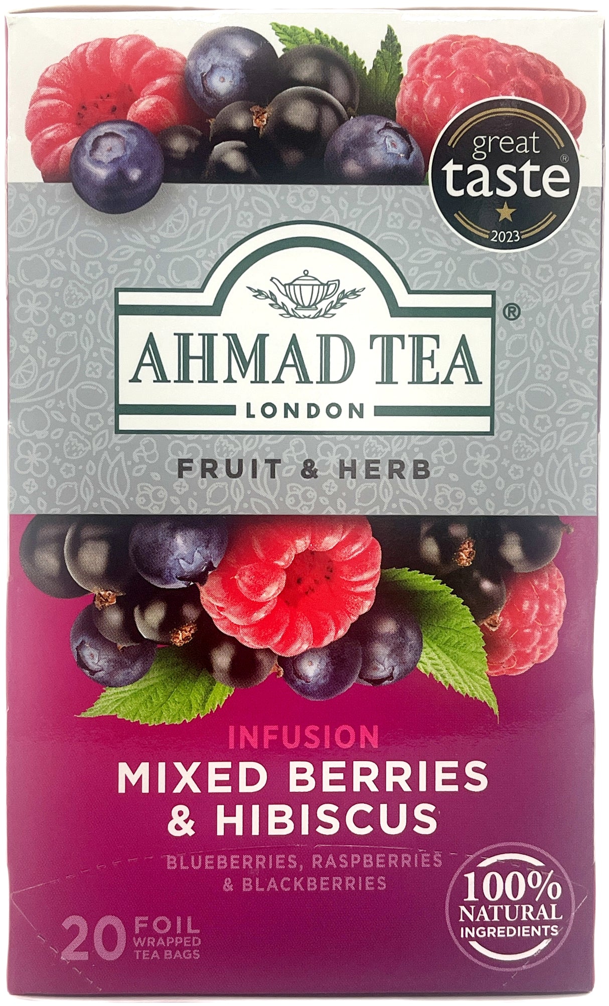 AHMAD TEA INFUSION 20PK - MIXED BERRIES & HIBISCUS