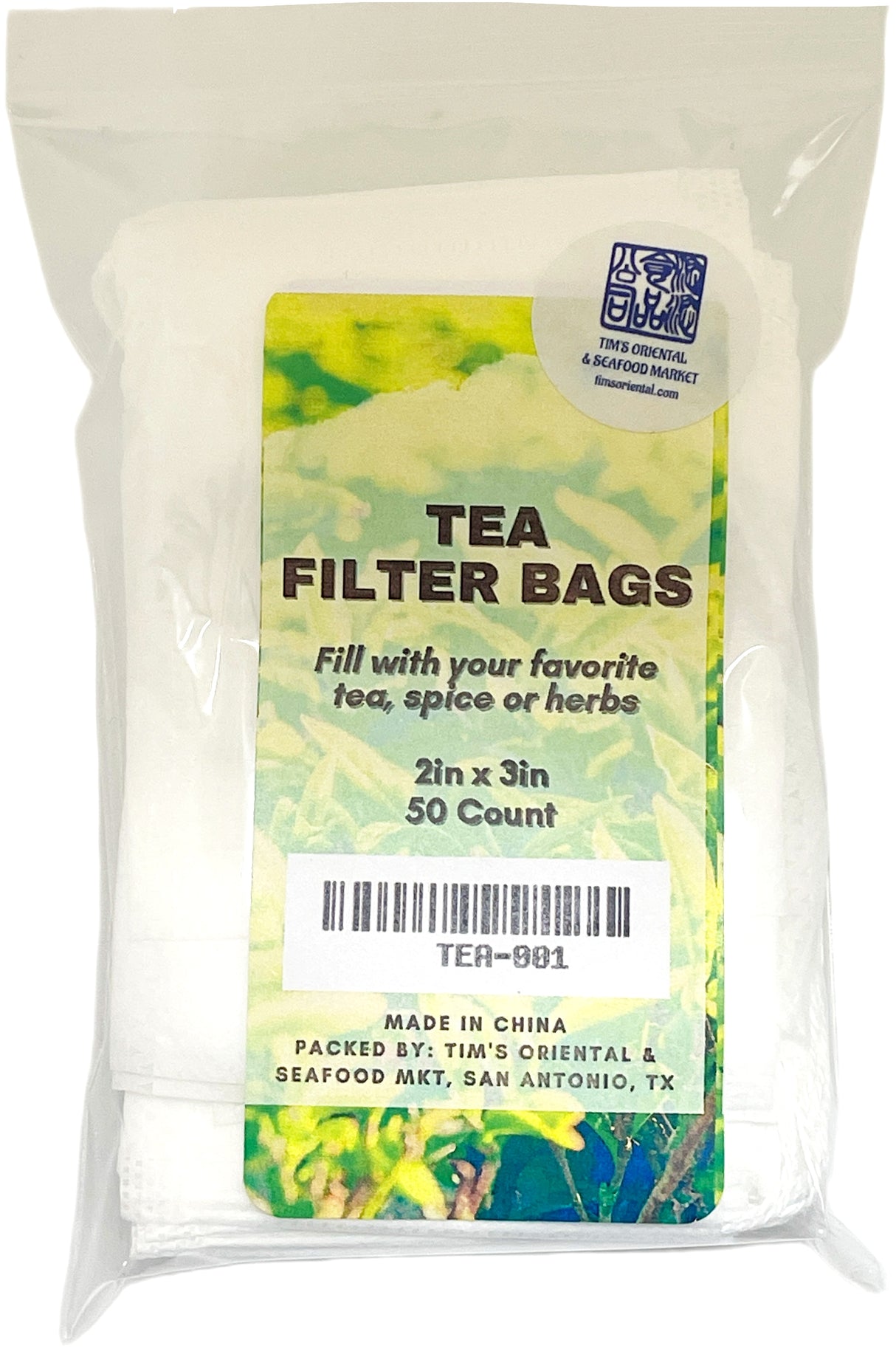 TEA FILTER BAGS 50PK - 2x3"