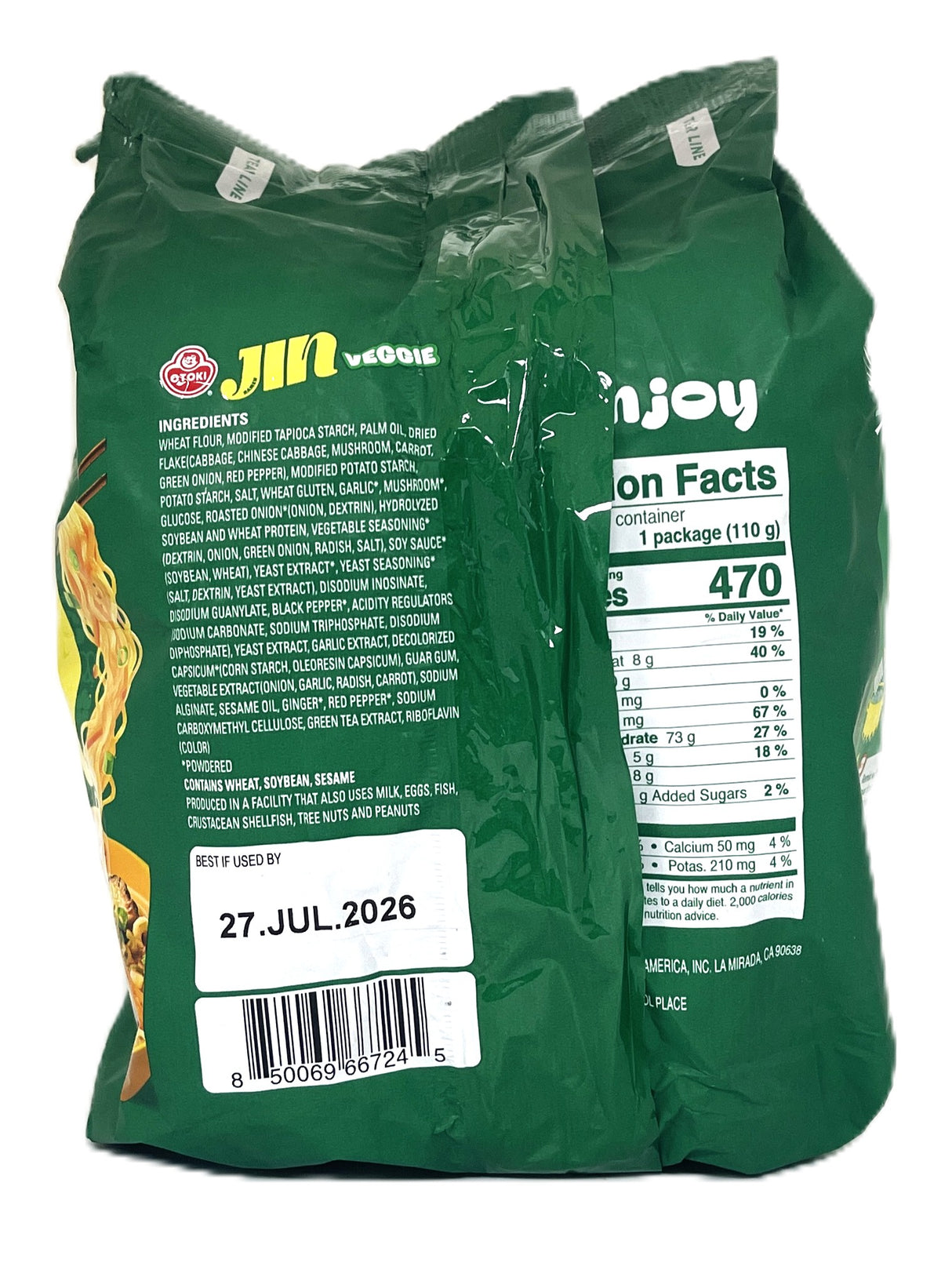 OTOKI JIN RAMEN 4PK - VEGGIE