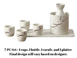 7PC CERAMIC SAKE WARMING SET