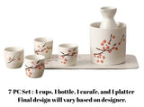 7PC CERAMIC SAKE WARMING SET