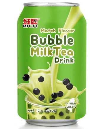 RICO BUBBLE MILK TEA DRINK - MATCHA (12.3oz)
