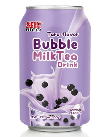 RICO BUBBLE MILK TEA DRINK - TARO (12.3oz)
