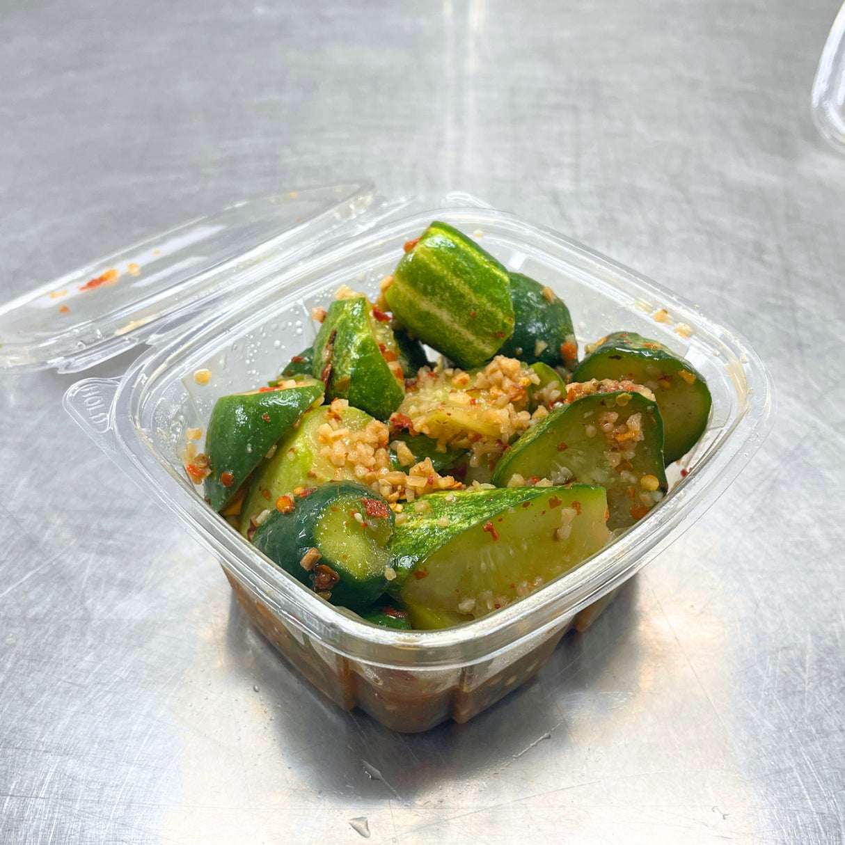 Spicy Garlicky Cucumber